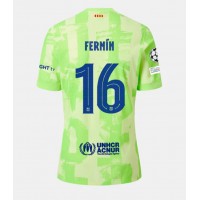 Maglia Calcio Barcelona Fermin Lopez #16 Terza Divisa 2024-25 Manica Corta